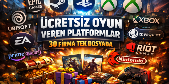 Ücretsiz Oyun Veren Platformlar: 30 Firma Tek Dosyada?