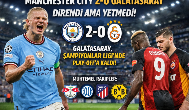 Manchester City 2-0 Galatasaray: Direndi Ama Yetmedi?