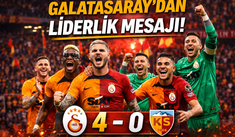 Galatasaray’dan Liderlik Mesajı: RAMS Park’ta Kayserispor’a 4 Gollü Darbe?